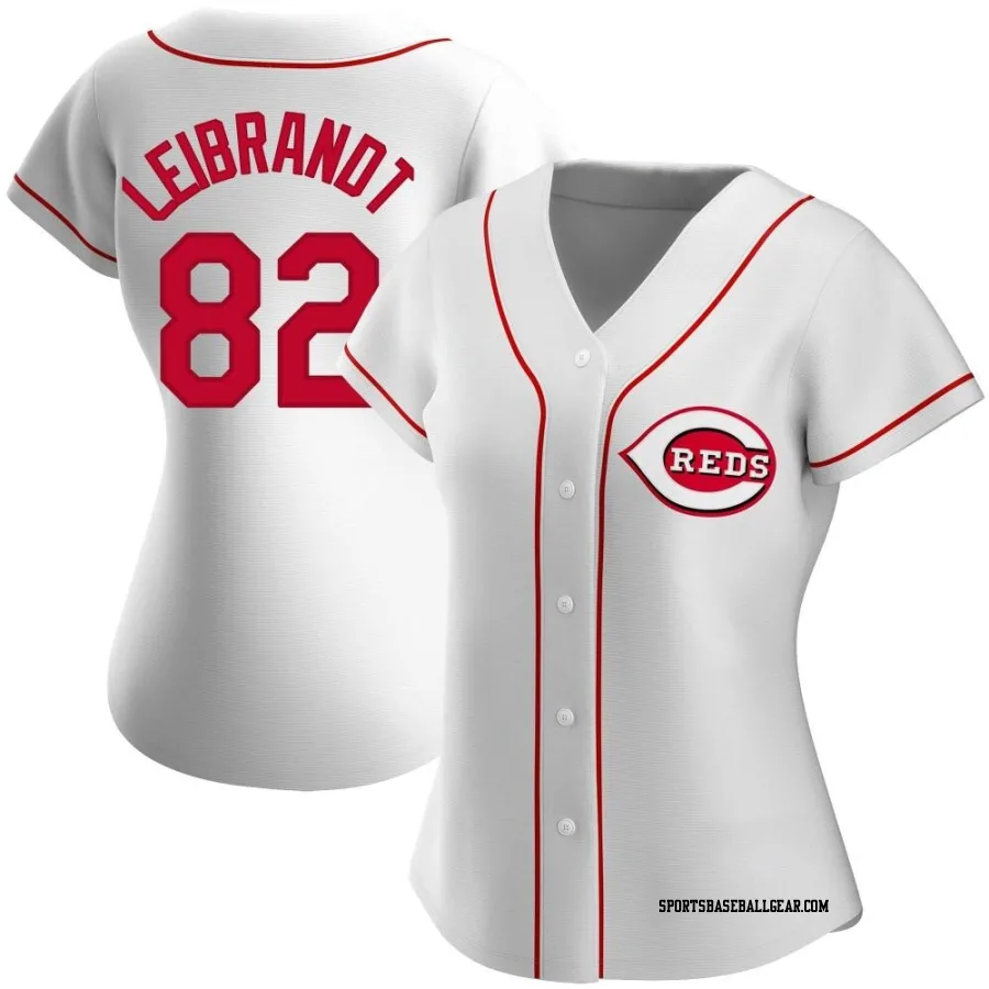 Brandon Leibrandt Women's Cincinnati Reds White Replica Home Jersey