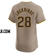 Brandon Lockridge Men's San Diego Padres Brown Elite Alternate Jersey