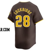 Brandon Lockridge Men's San Diego Padres Brown Limited Away Jersey