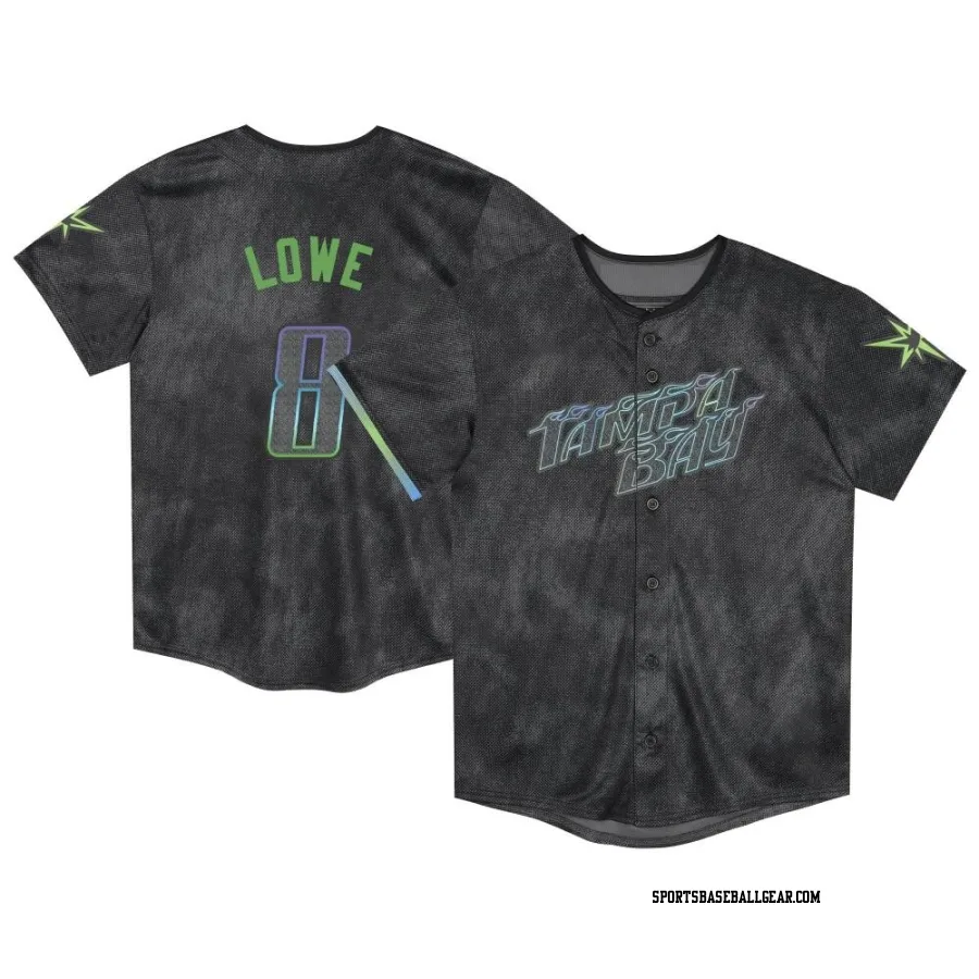 Brandon Lowe Toddler Tampa Bay Rays Charcoal Limited 2024 City Connect Jersey