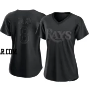 Brandon Lowe Women's Tampa Bay Rays Black Replica Pitch Fashion Jersey