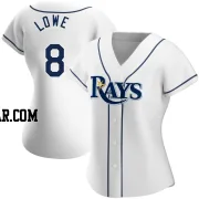 Brandon Lowe Women's Tampa Bay Rays White Authentic Home Jersey