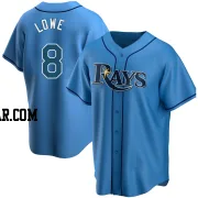 Brandon Lowe Youth Tampa Bay Rays Light Blue Replica Alternate Jersey