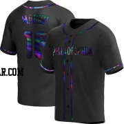 Brandon Marsh Men's Philadelphia Phillies Black Holographic Replica Alternate Jersey