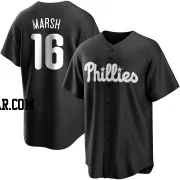 Brandon Marsh Men's Philadelphia Phillies Black/White Replica Jersey