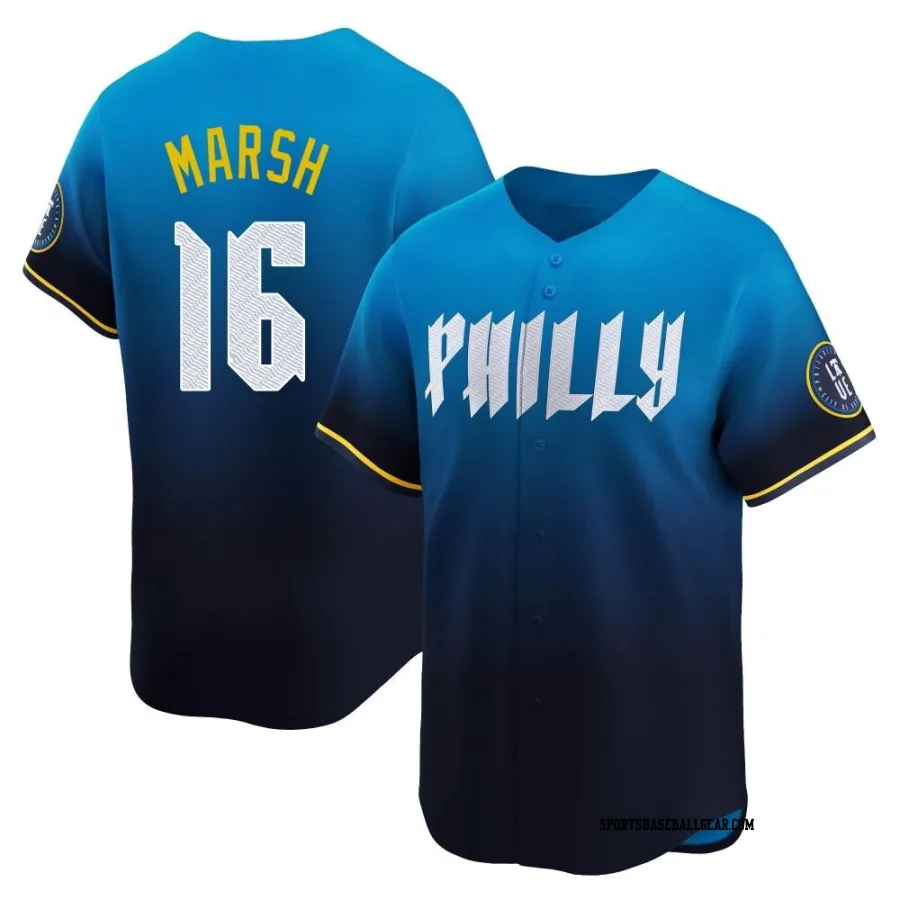 Brandon Marsh Men's Philadelphia Phillies Blue Limited 2024 City Connect Jersey