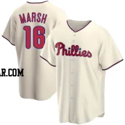 Brandon Marsh Men's Philadelphia Phillies Cream Replica Alternate Jersey