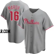 Brandon Marsh Men's Philadelphia Phillies Gray Replica Road Jersey