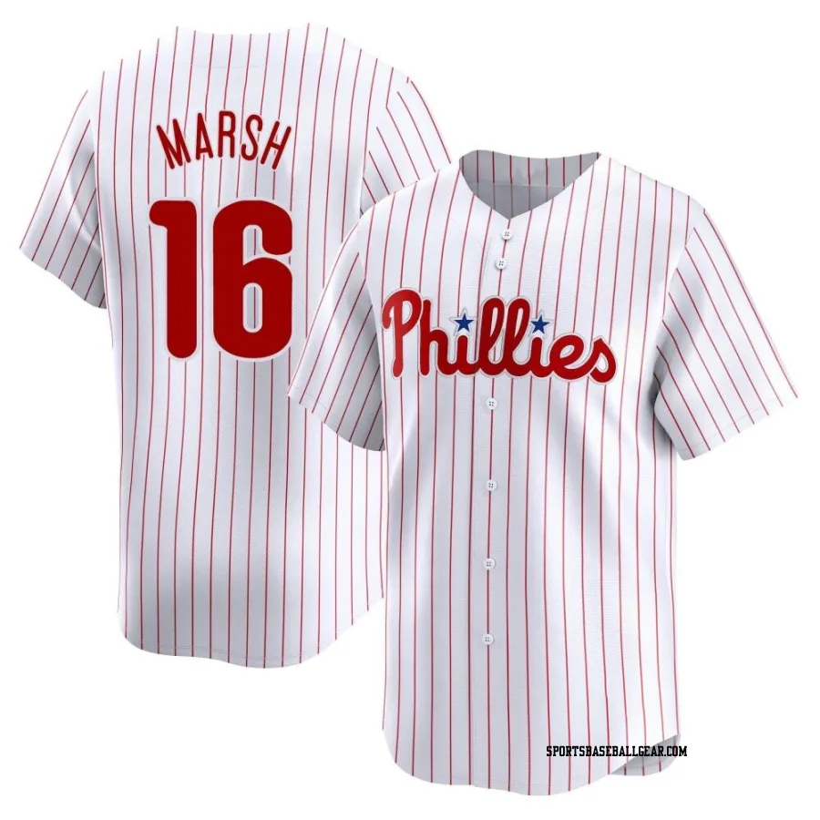 Brandon Marsh Men's Philadelphia Phillies White Limited Home Jersey