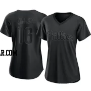 Brandon Marsh Women's Philadelphia Phillies Black Authentic Pitch Fashion Jersey