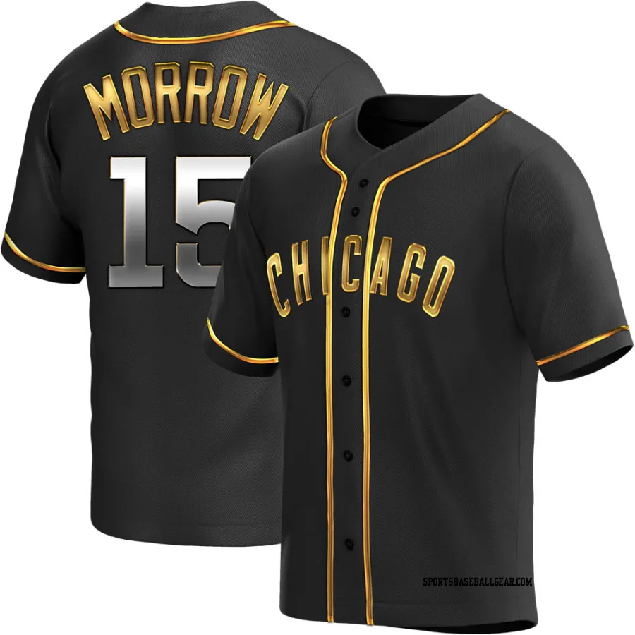 Brandon Morrow Men's Chicago Cubs Black Golden Replica Alternate Jersey