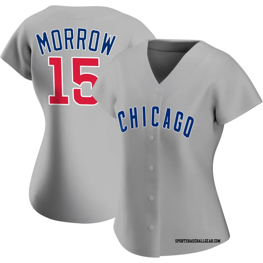 Brandon Morrow Women's Chicago Cubs Gray Authentic Road Jersey