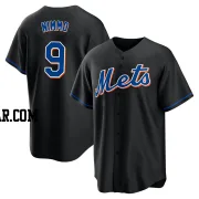 Brandon Nimmo Men's New York Mets Black Replica 2022 Alternate Jersey