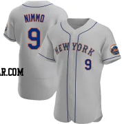 Brandon Nimmo Men's New York Mets Gray Authentic Road Jersey