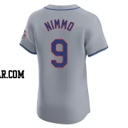 Brandon Nimmo Men's New York Mets Gray Elite Road Jersey