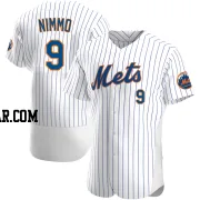 Brandon Nimmo Men's New York Mets White Authentic Home Jersey