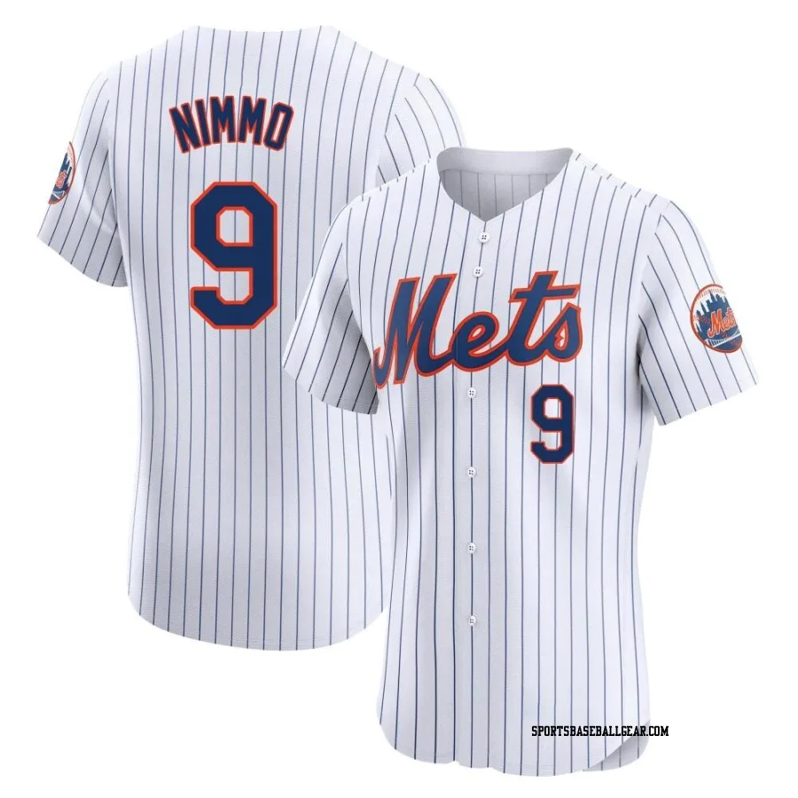 Brandon Nimmo Men's New York Mets White Elite Home Jersey