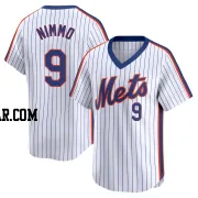 Brandon Nimmo Men's New York Mets White Limited Cooperstown Collection Jersey