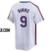 Brandon Nimmo Men's New York Mets White Limited Cooperstown Collection Jersey