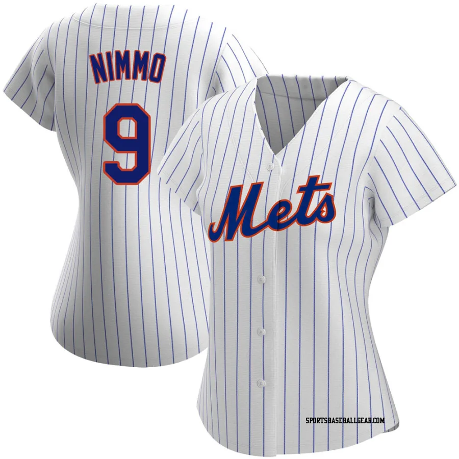 Brandon Nimmo Women's New York Mets White Authentic Home Jersey