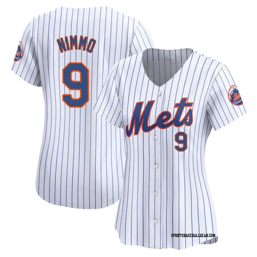 Brandon Nimmo Women's New York Mets White Limited Home Jersey