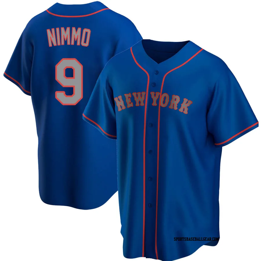 Brandon Nimmo Youth New York Mets Royal Replica Alternate Road Jersey