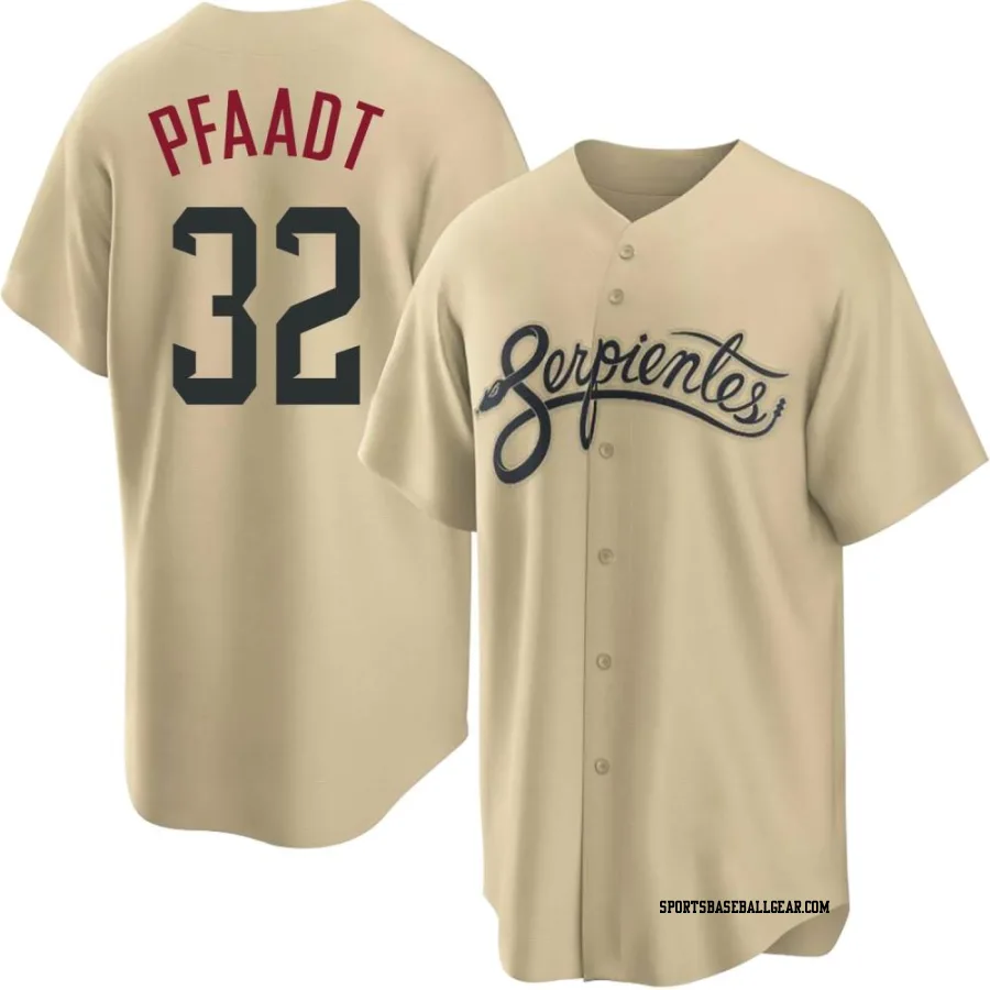 Brandon Pfaadt Men's Arizona Diamondbacks Gold Replica 2021 City Connect Cool Base Jersey