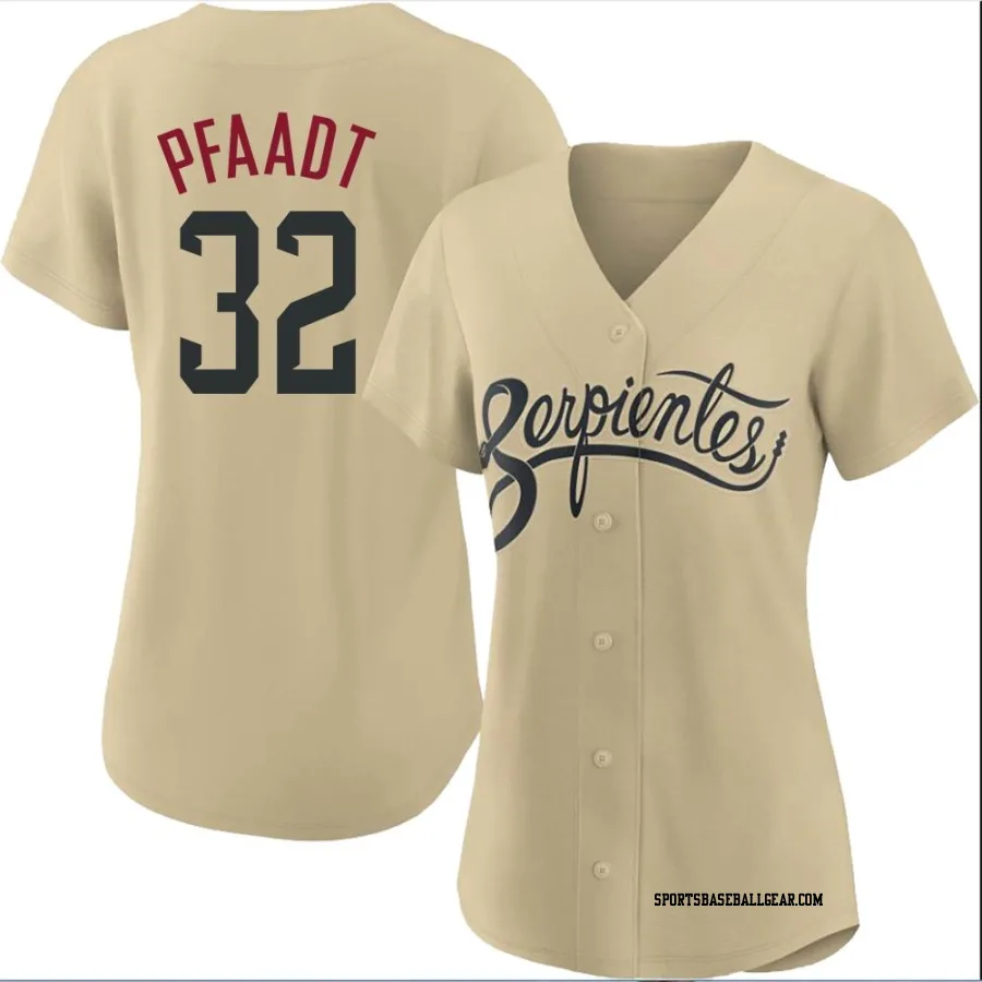 Brandon Pfaadt Women's Arizona Diamondbacks Gold Authentic 2021 City Connect Cool Base Jersey