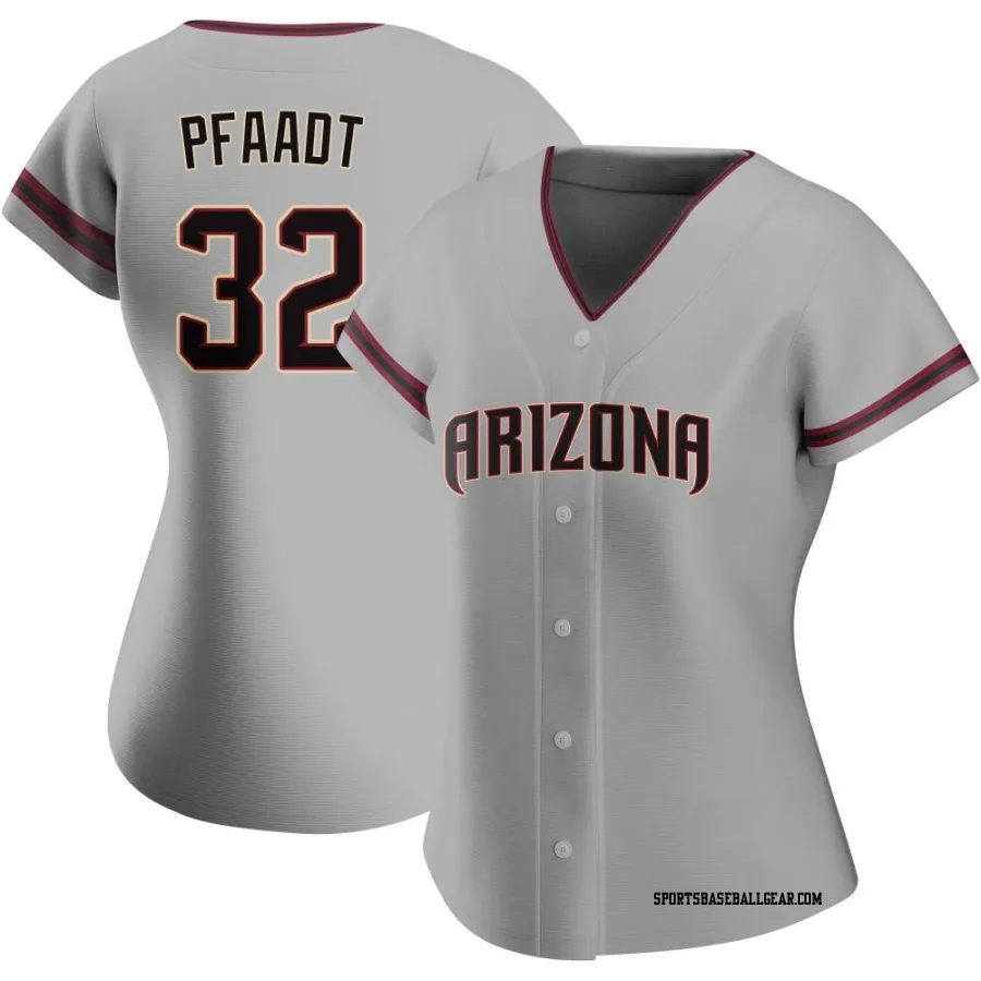 Brandon Pfaadt Women's Arizona Diamondbacks Gray Authentic Road Jersey