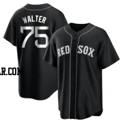 Brandon Walter Men's Boston Red Sox Black/White Replica Jersey