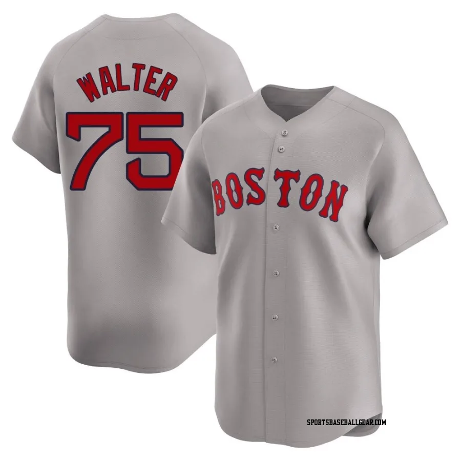 Brandon Walter Men's Boston Red Sox Gray Limited Away Jersey