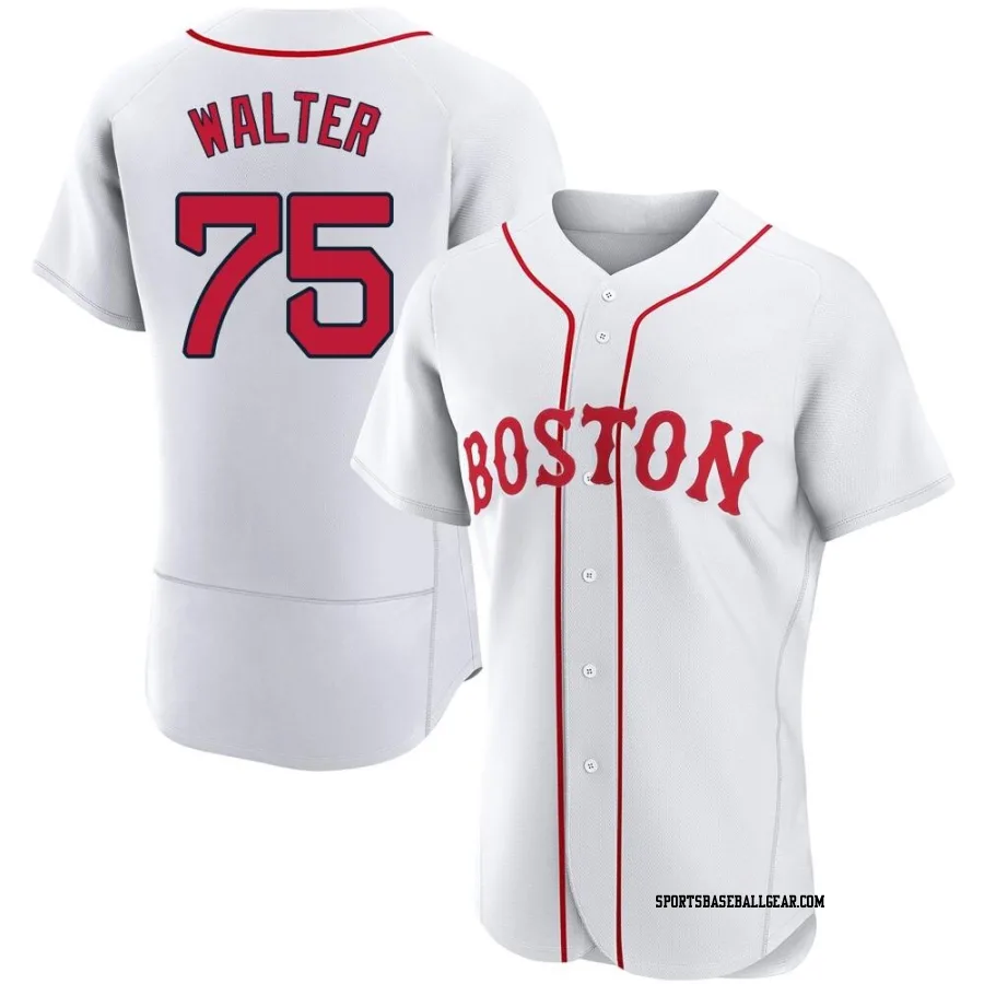 Brandon Walter Men's Boston Red Sox White Authentic 2021 Patriots' Day Jersey