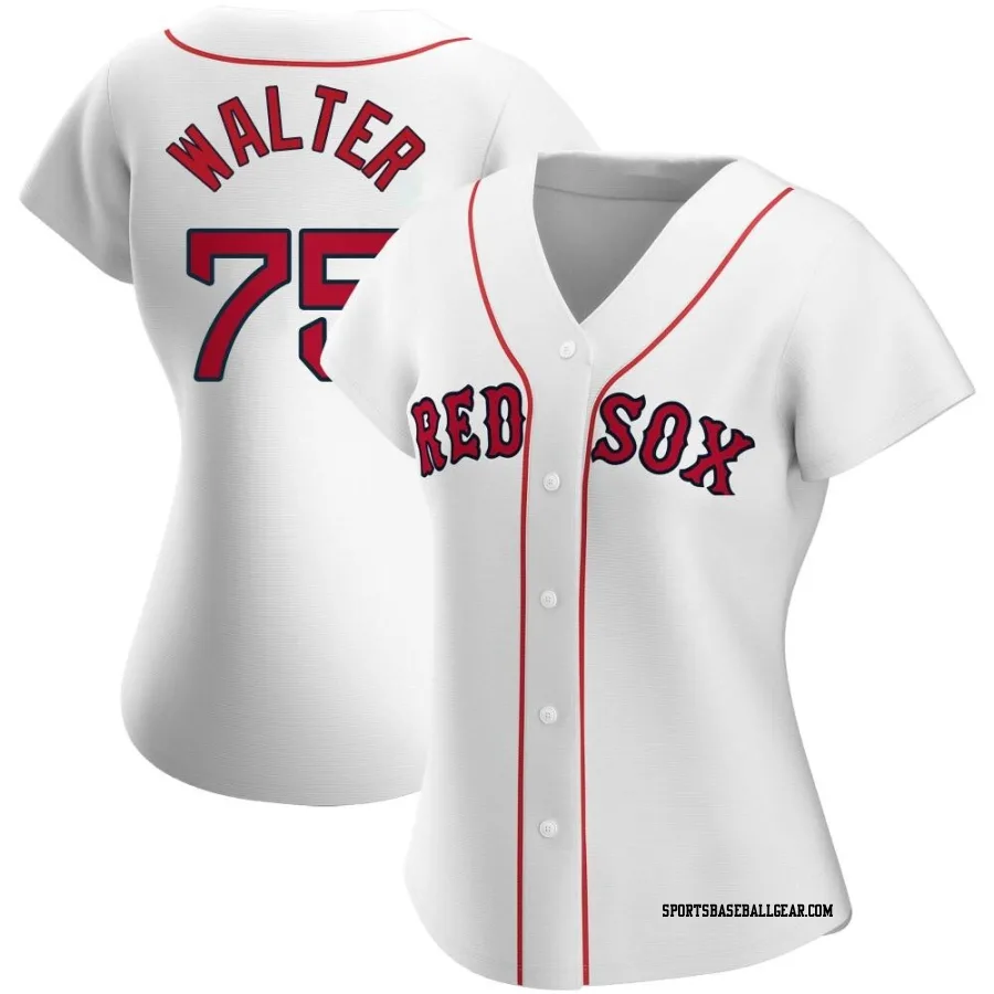 Brandon Walter Women's Boston Red Sox White Authentic Home Jersey