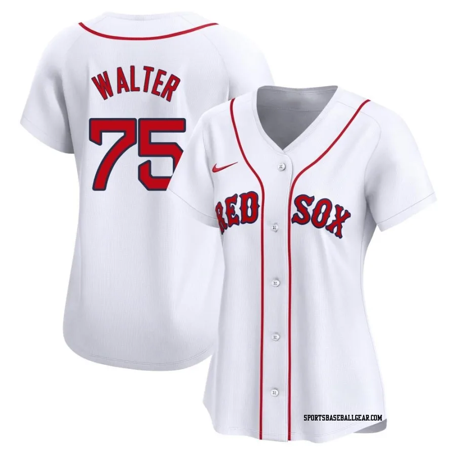 Brandon Walter Women's Boston Red Sox White Limited Home Jersey