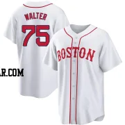 Brandon Walter Youth Boston Red Sox White Replica 2021 Patriots' Day Jersey