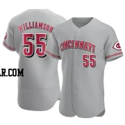 Brandon Williamson Men's Cincinnati Reds Gray Authentic Road Jersey