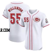 Brandon Williamson Men's Cincinnati Reds White Elite Home Jersey