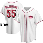 Brandon Williamson Men's Cincinnati Reds White Replica Home Jersey