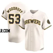 Brandon Woodruff Men's Milwaukee Brewers Cream Limited Home Jersey