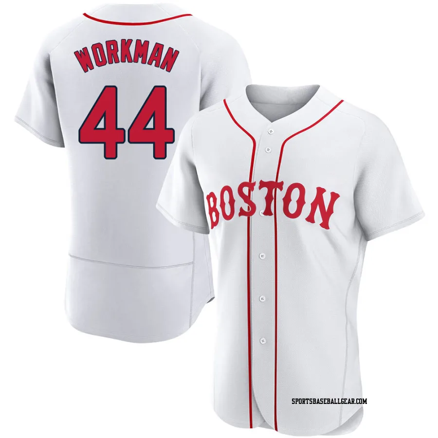 Brandon Workman Men's Boston Red Sox White Authentic 2021 Patriots' Day Jersey