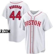 Brandon Workman Men's Boston Red Sox White Replica 2021 Patriots' Day Jersey