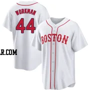 Brandon Workman Youth Boston Red Sox White Replica 2021 Patriots' Day Jersey