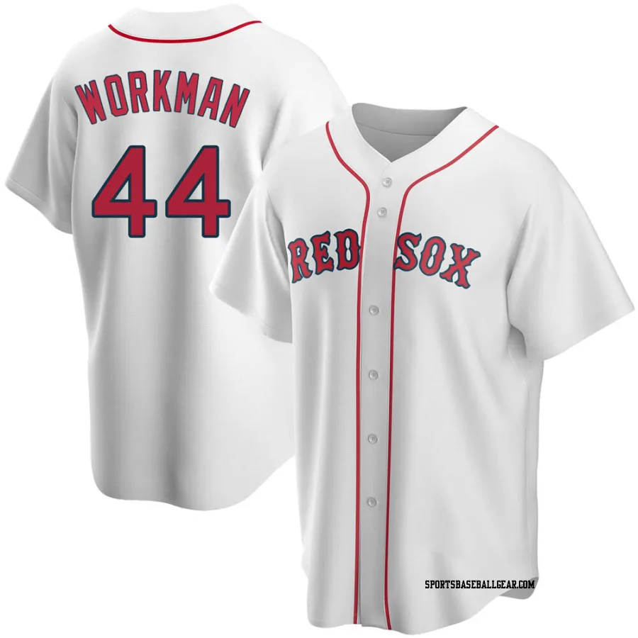 Brandon Workman Youth Boston Red Sox White Replica Home Jersey