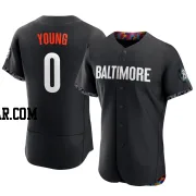 Brandon Young Men's Baltimore Orioles Black Authentic 2023 City Connect Jersey