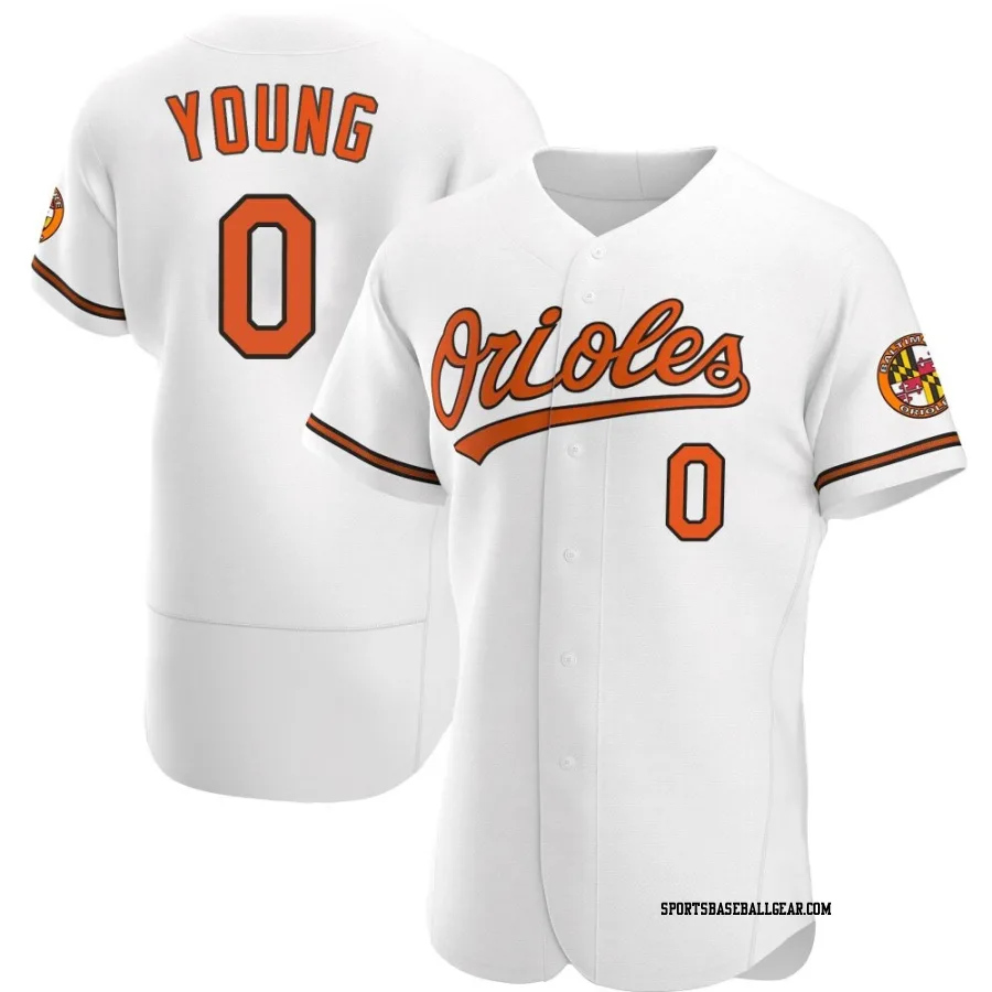 Brandon Young Men's Baltimore Orioles White Authentic Home Jersey