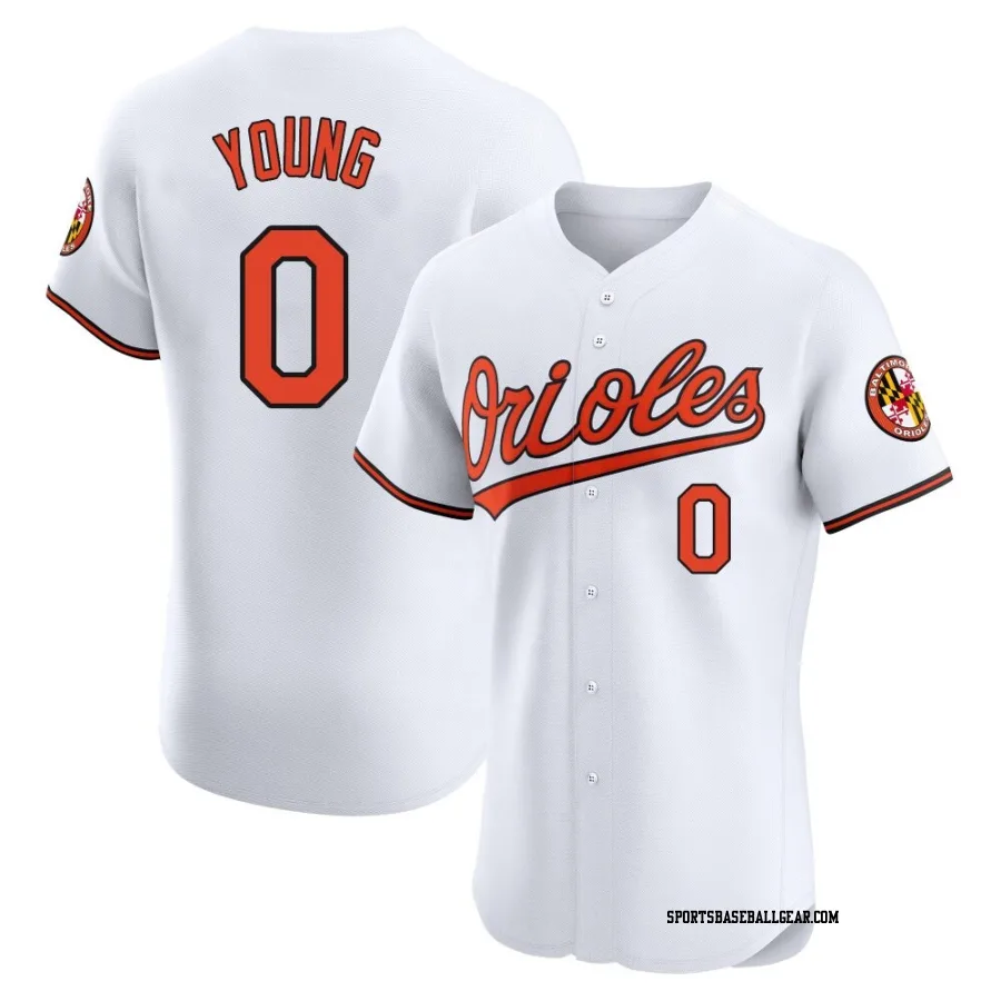 Brandon Young Men's Baltimore Orioles White Elite Home Jersey