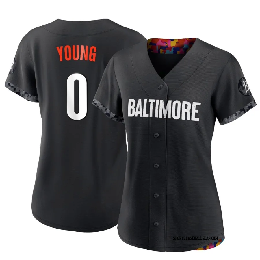 Brandon Young Women's Baltimore Orioles Black Authentic 2023 City Connect Jersey