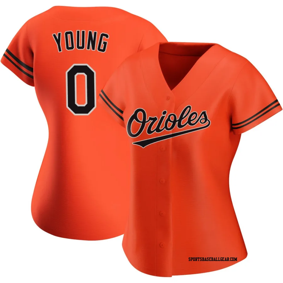 Brandon Young Women's Baltimore Orioles Orange Authentic Alternate Jersey