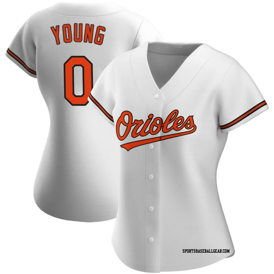 Brandon Young Women's Baltimore Orioles White Authentic Home Jersey