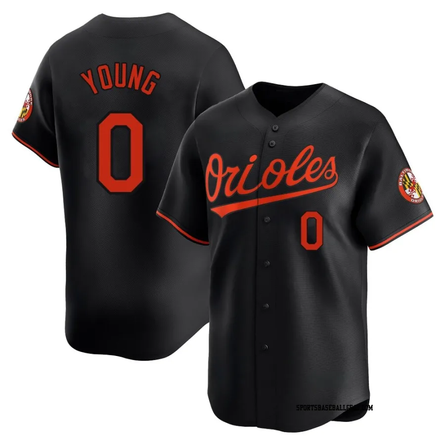 Brandon Young Youth Baltimore Orioles Black Limited Alternate Jersey